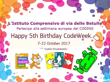 Locandina Code week dal 7-22 ottobre 17