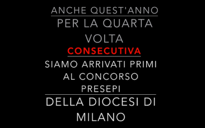 Per la quarta volta primi al concorso Presepi Diocesi di Milano