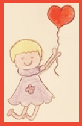 Disegno bimba con palloncino